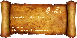 Gusatu Lídia névjegykártya